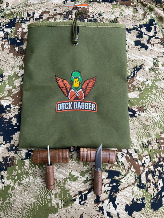 Duck Dagger, Duck Pick and Canvas bag bundle-Green