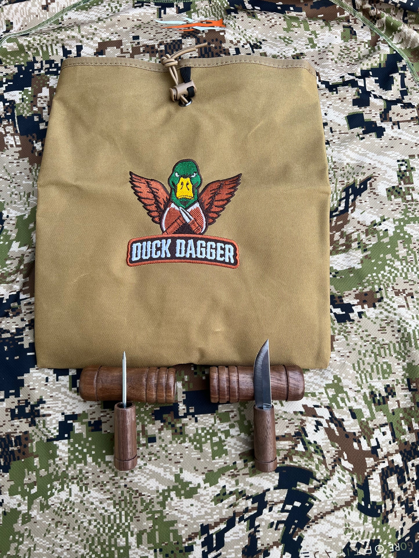 Duck Dagger, Duck Pick and Canvas bag bundle-Green