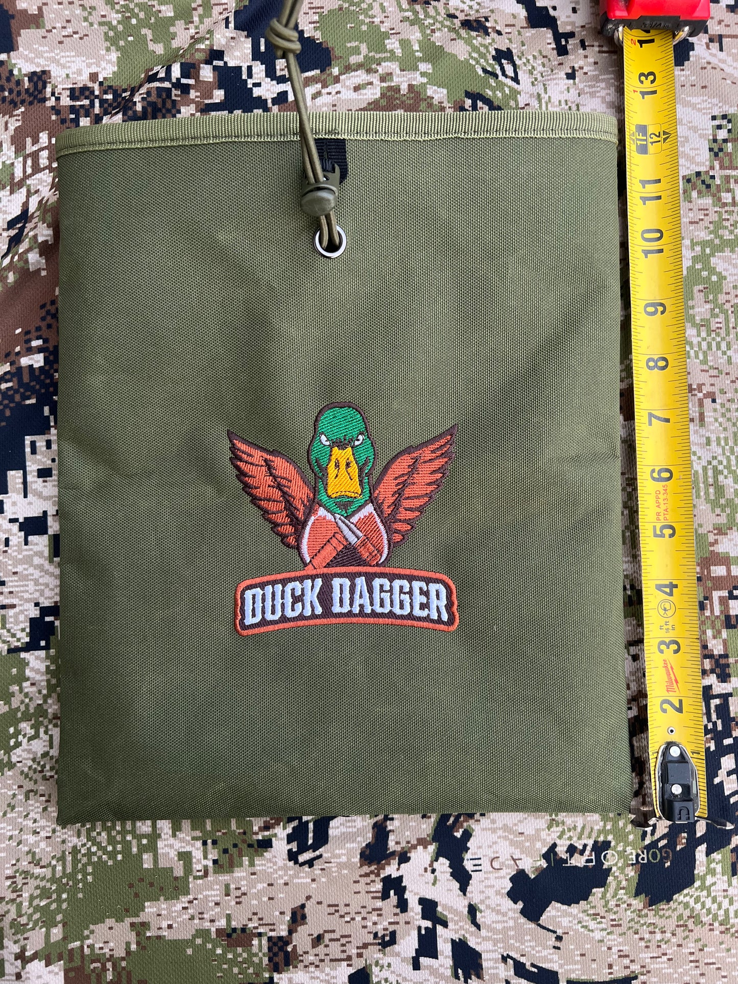 Duck Dagger, Duck Pick and Canvas bag bundle-Green